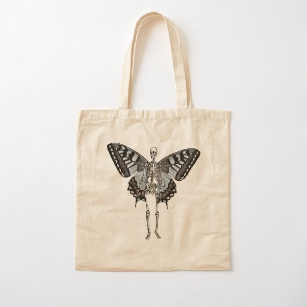 Moth Tote Bag Cottagecore Bag Goblincore Bag Insect Tote Bag Bug Tote Bag  Aesthetic Trendy Tote Bag Reusable Bag Goth Bag Artsy Market Bag