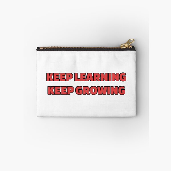 Item preview, KEEP LEARNING KEEP GROWING red designed and sold by Inspirationmotivation.