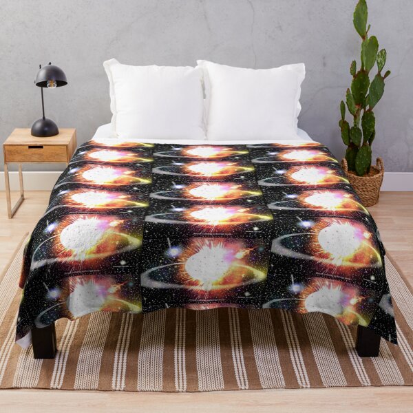 Item preview,  Cosmic Art                        //                        Meteor colliding on foreign moon! designed and sold by Imagin8er.