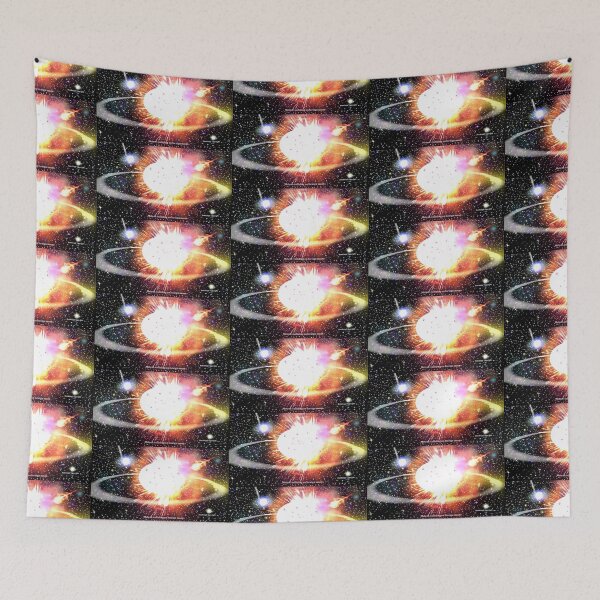 Item preview,  Cosmic Art                        //                        Meteor colliding on foreign moon! designed and sold by Imagin8er.