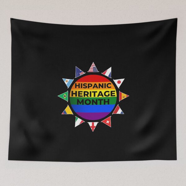 Item preview, hispanic heritage month latino countries flags sunflower designed and sold by Clurixious.