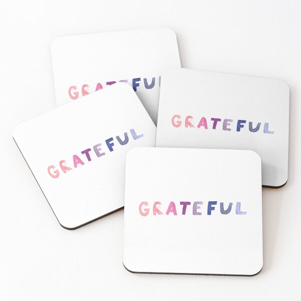 Item preview, Colorful "Grateful" - Pink, Purple, Peach, Lavender designed and sold by morgansgoods.