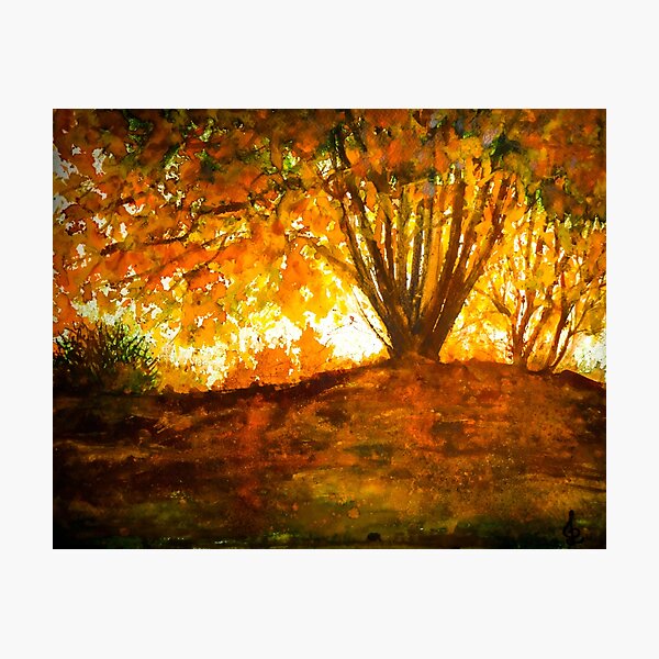 Item preview, Fantasy Autumn tree designed and sold by Red Witch Art.