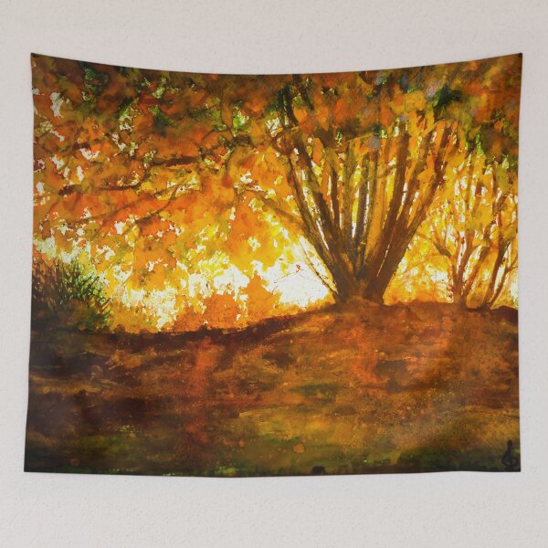 Item preview, Fantasy Autumn tree designed and sold by Red Witch Art.