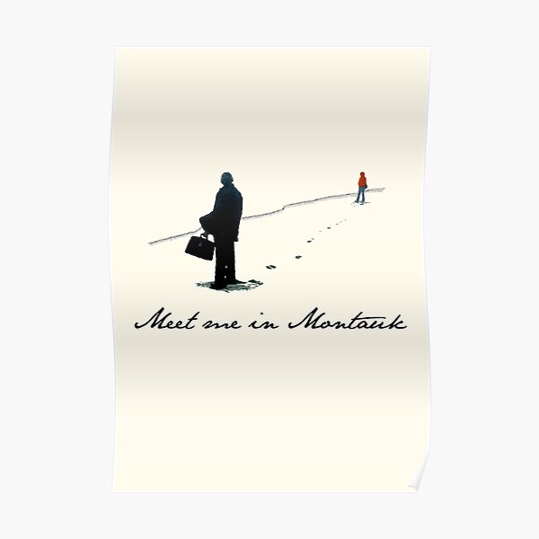 n'oubliez jamais de me rencontrer à Montauk. Poster