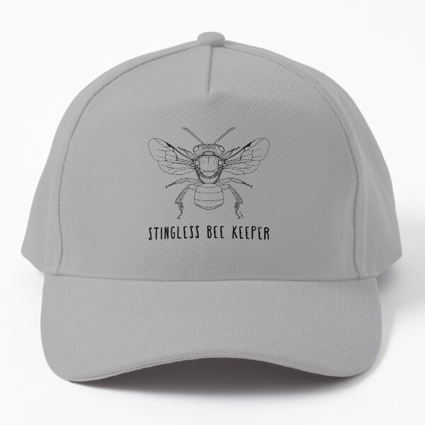 Stingless Bee Keeper (black print) Baseball Cap