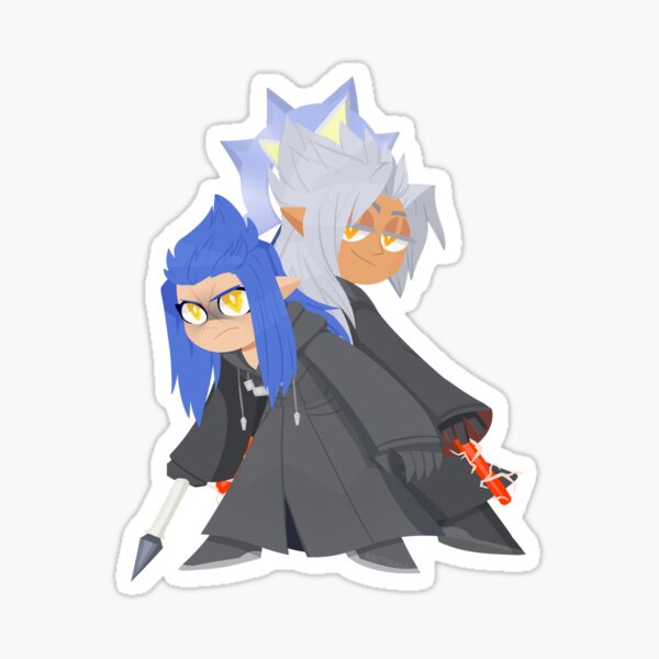 Vista previa del artículo con la obra «Xemnas y Saix», diseñado y vendido por MintySkulls.