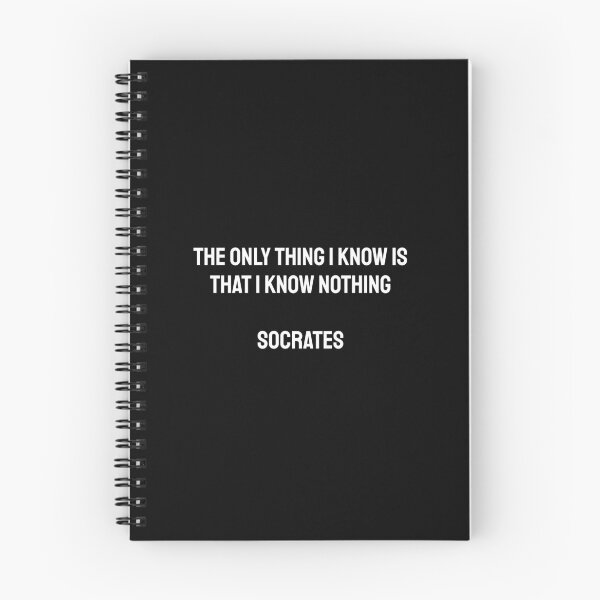 Item preview, The only thing I know is that I know nothing - Socrates quotes designed and sold by Inspirationmotivation.