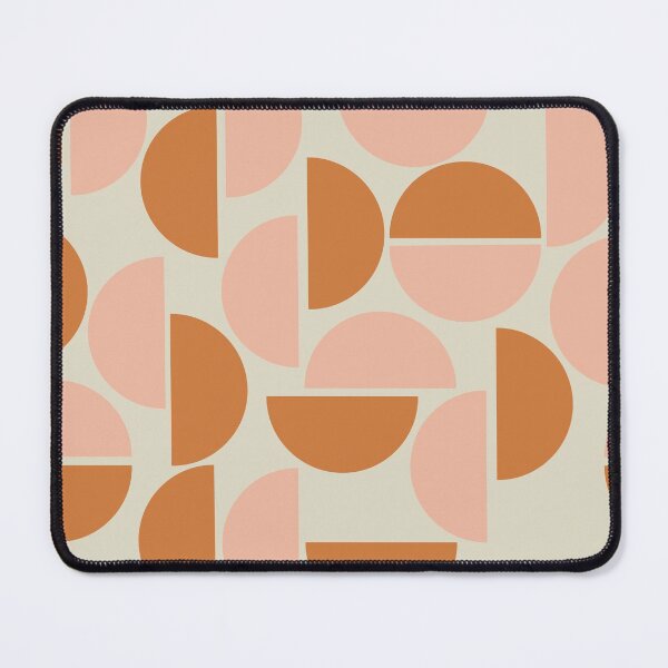 Item preview, Mid-Century Modern 8.1 Half Circle Pattern Orange Pink designed and sold by Old Urban Farmhouse Design Studio.