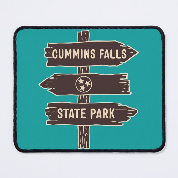 Item preview, Cummins Falls State Park - Tennessee State Park Wildlife TN Trail Head Marker   designed and sold by DaniEviAfter.