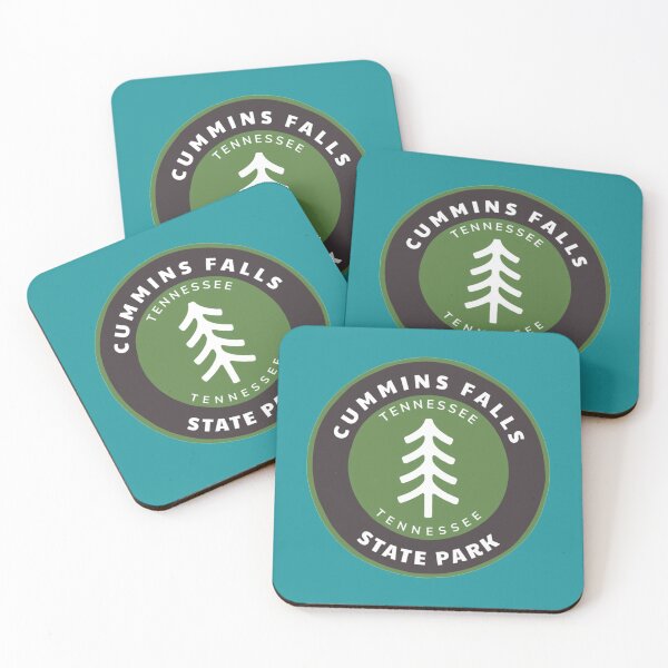 Item preview, Cummins Falls State Park Tennessee - TN Badge with a Forest Tree Wilderness Roundlet   designed and sold by DaniEviAfter.
