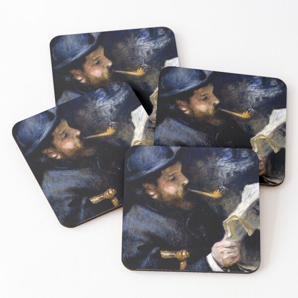 Item preview, 'Claude Monet Reading A Newspaper' by Renoir (Reprint) designed and sold by Classic Visions Gallery.