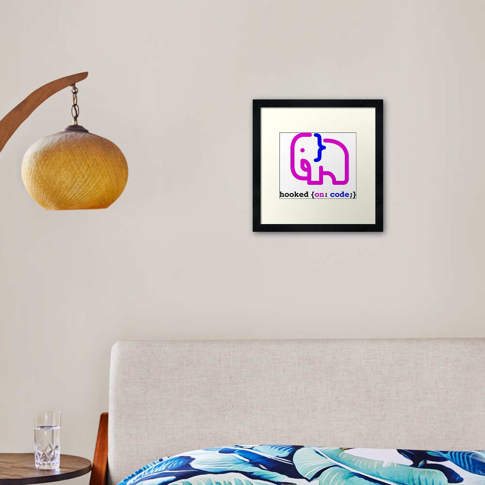 Item preview, Framed Art Print designed and sold by hookedoncode.