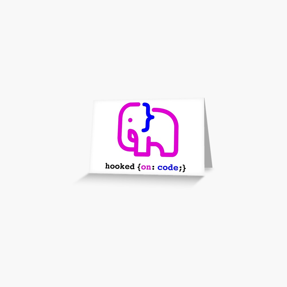 Item preview, Greeting Card designed and sold by hookedoncode.
