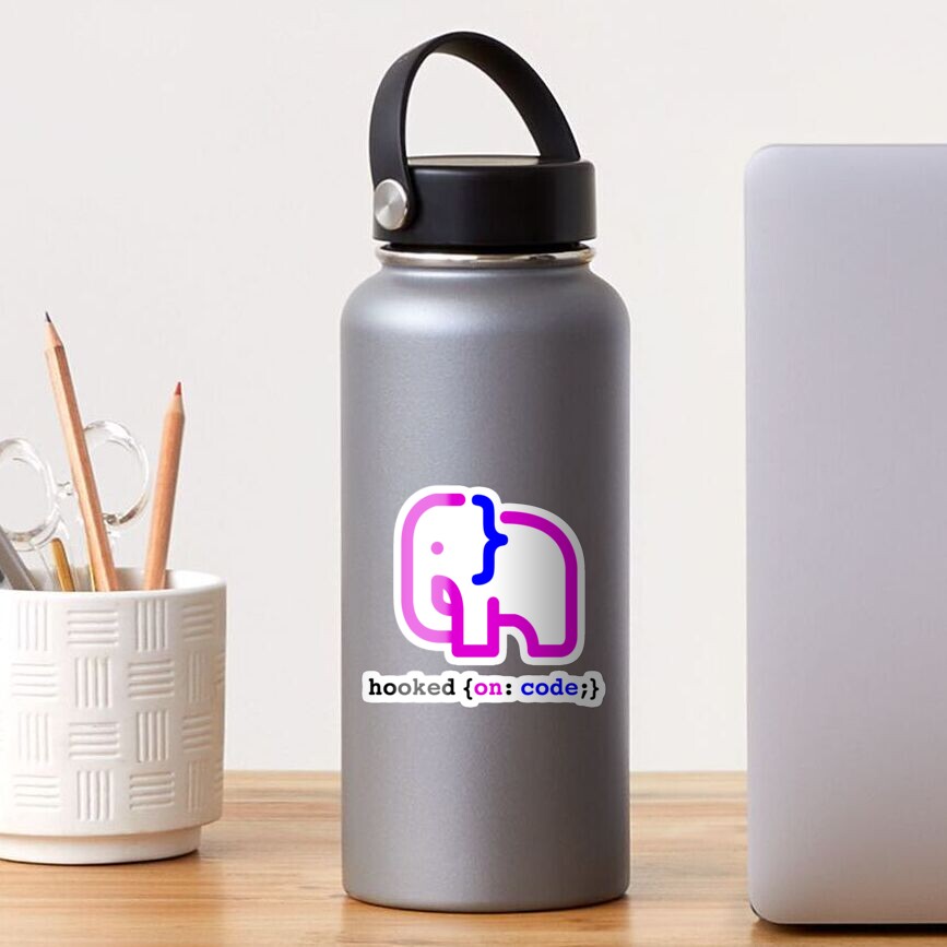Item preview, Glossy Sticker designed and sold by hookedoncode.
