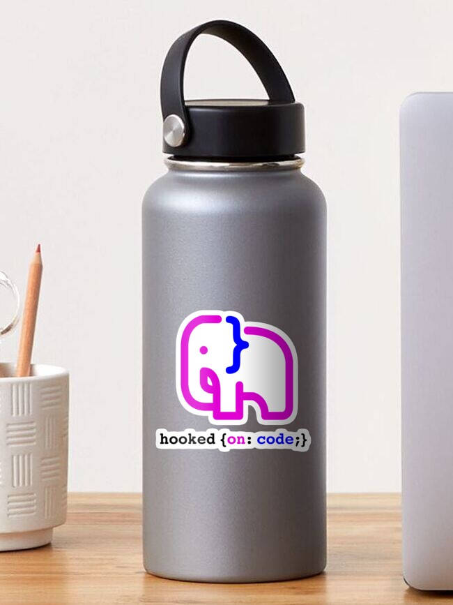 Thumbnail 1 of 3, Sticker, Hooked On Code Logo designed and sold by hookedoncode.