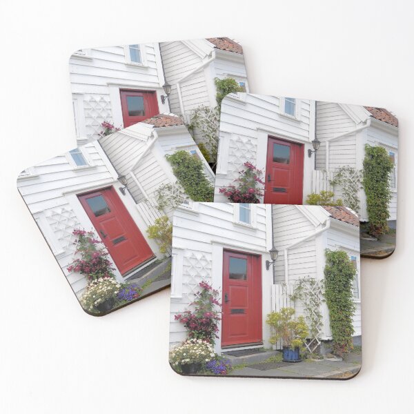 Item preview, Red Door and Flowers designed and sold by Kathleen Brant.