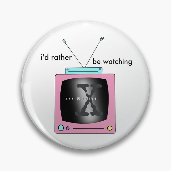 Item preview, "i'd rather be watching the x files" retro tv designed and sold by DanaScully0709.