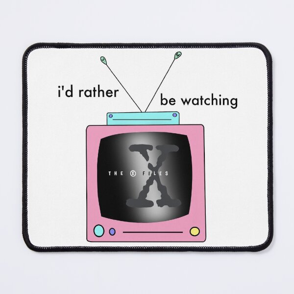 Item preview, "i'd rather be watching the x files" retro tv designed and sold by DanaScully0709.