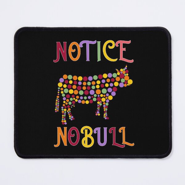 Item preview, Notice no Bull ... it's a Cow on a black background designed and sold by articlave.