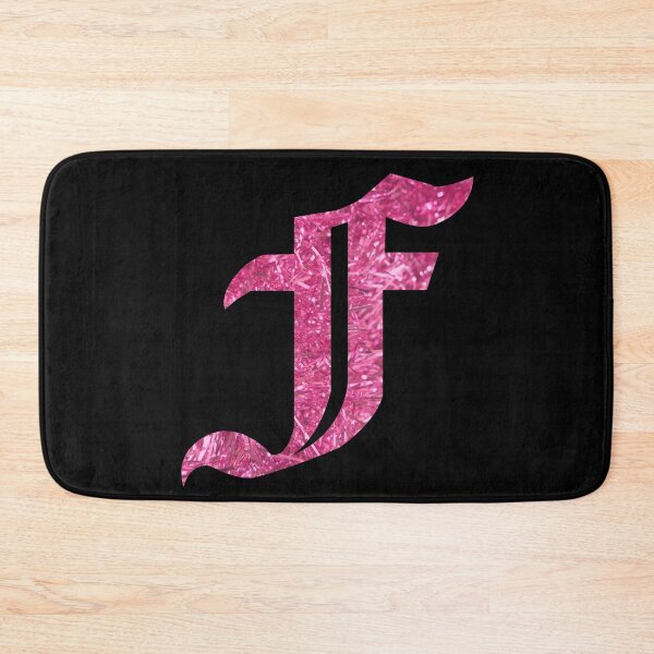 Item preview, The Letter F - Capital Pink Glitter Gothic designed and sold by TheLykosApparel.
