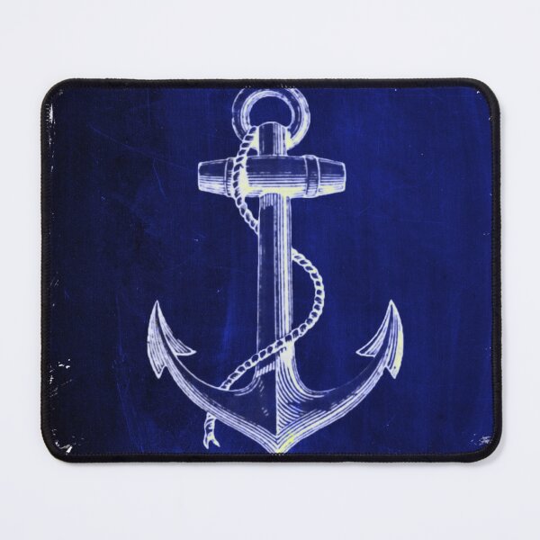 Item preview, Preppy Rustic beach sailor fashion Navy blue anchor nautical  designed and sold by LEILA ART SPACE.