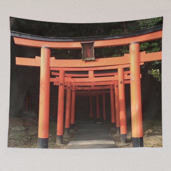 Item preview, Red Gates at Nara Photograph designed and sold by eevee135.