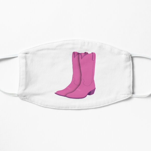 pink disposable face mask boots