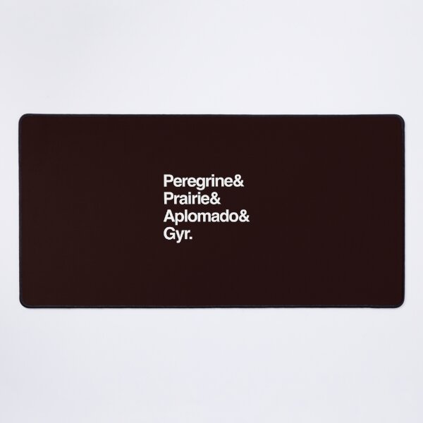 Item preview, Falcons Helvetica List designed and sold by Birding for Humans.