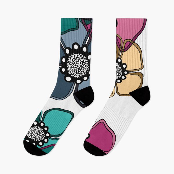 Item preview, Retro Flower Power [Suave con contornos negros] designed and sold by RC-aRtY.