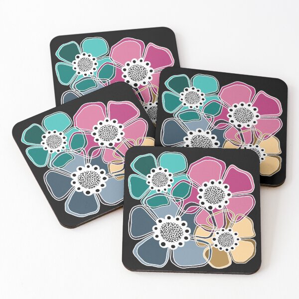 Item preview, Retro Flower Power [Suave con contornos blancos] designed and sold by RC-aRtY.