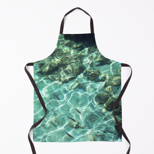 Item preview, pure Turquoise Ocean Sea Waves with some fishe. designed and sold by RAWVANE.