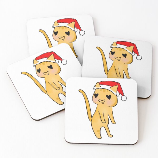Item preview, cat with santa hat designed and sold by kimbasmama.