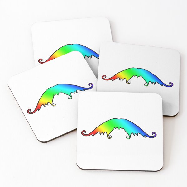 Item preview, Fancy Rainbow Mustache designed and sold by blakcirclegirl.