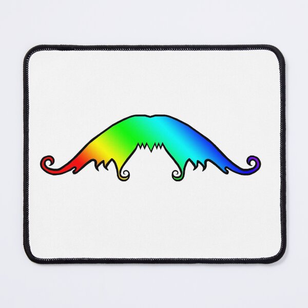 Item preview, Fancy Rainbow Mustache designed and sold by blakcirclegirl.