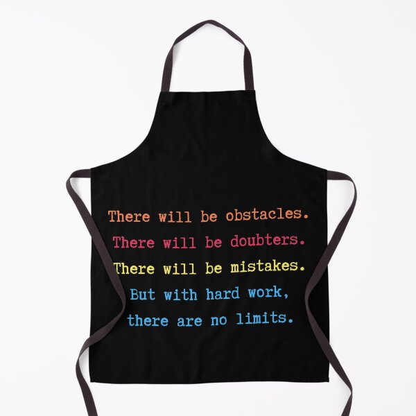 Item preview, There will be obstacles There will be doubters There will be mistakes But with hard work there are no limits designed and sold by Boleirov.