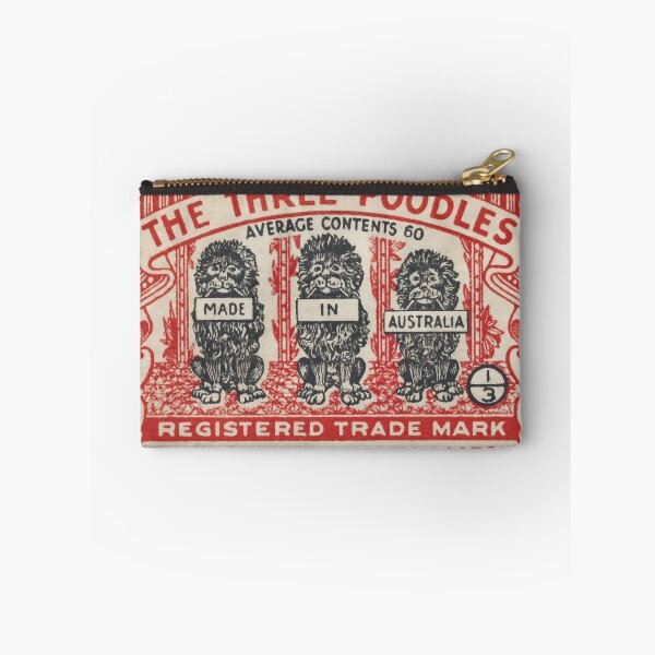 Item preview, The Three Poodles designed and sold by Match Box Labels.