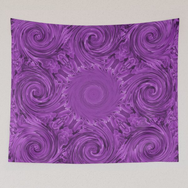 Item preview, Purple impressionistic abstract swirls designed and sold by steeleart1.