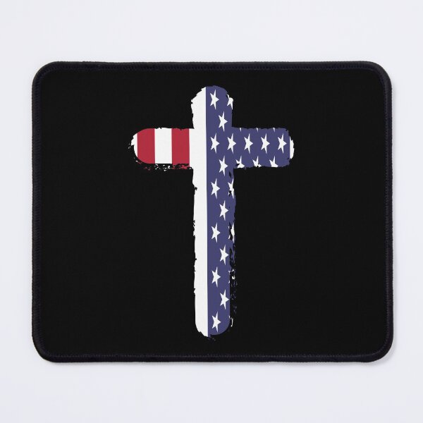Item preview, Jesus Cross American Flag Christian gift design designed and sold by Sheepherder120.