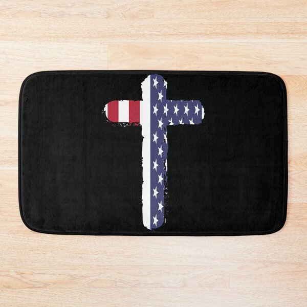 Item preview, Jesus Cross American Flag Christian gift design designed and sold by Sheepherder120.