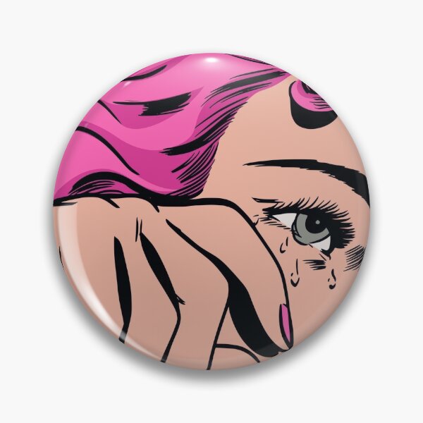Item preview, Pink Hair crying girl comic girl designed and sold by aboniteblanc.