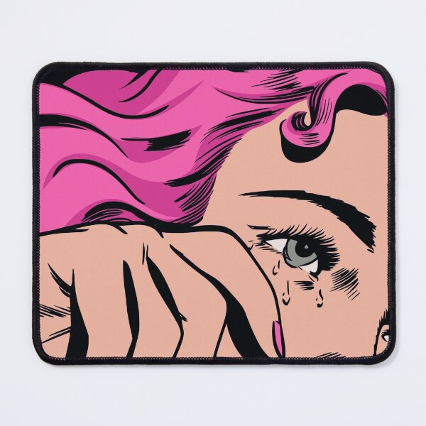 Item preview, Pink Hair crying girl comic girl designed and sold by aboniteblanc.