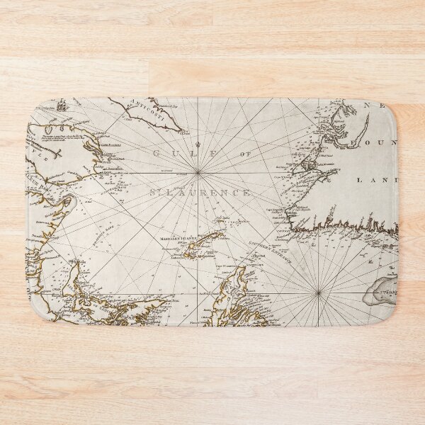 Item preview, 1775 Vintage Map: Gulf of St. Laurence, Canada designed and sold by Gin  Neko.