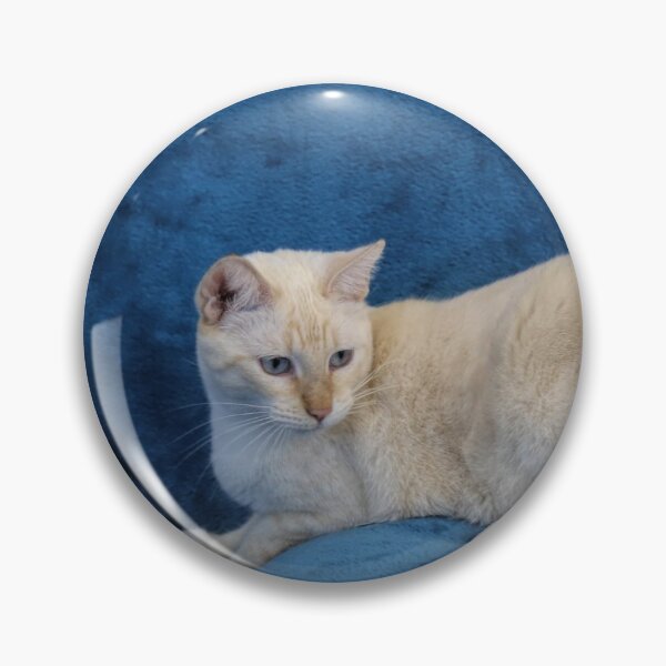 Item preview, Red Point Siamese Cat on Blue Blanket designed and sold by Elisabeth Lucas.