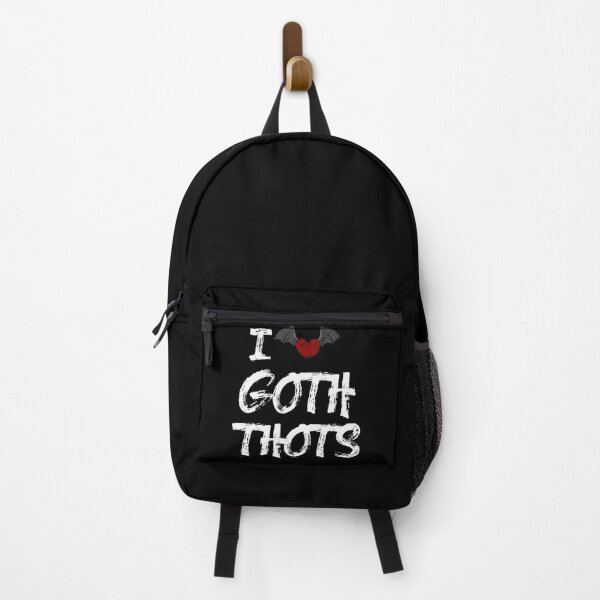 Item preview, I Love Goth Thots Flying Heart Halloween Design designed and sold by anjanaartz.