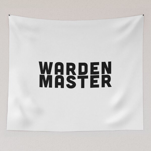 Item preview, Warden Master The Master Of Zen, Bamboozle, And Disaster Black Text designed and sold by Voyshop.
