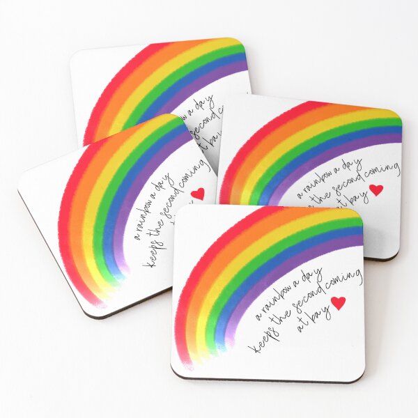 Item preview, A Rainbow A Day Keeps The 2nd Coming At Bay designed and sold by ExMoLiving.