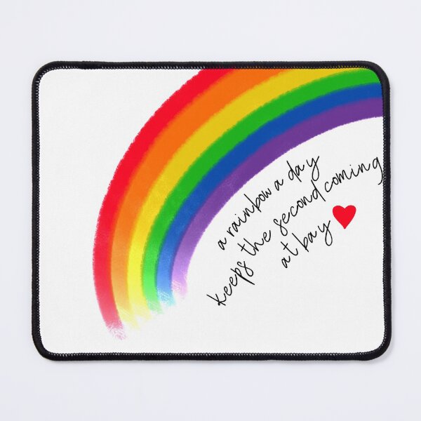 Item preview, A Rainbow A Day Keeps The 2nd Coming At Bay designed and sold by ExMoLiving.