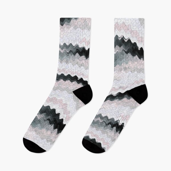 Item preview, Black White Rickrack Zigzag Wavy Tiled Stripes Pattern designed and sold by WandererSpirit.