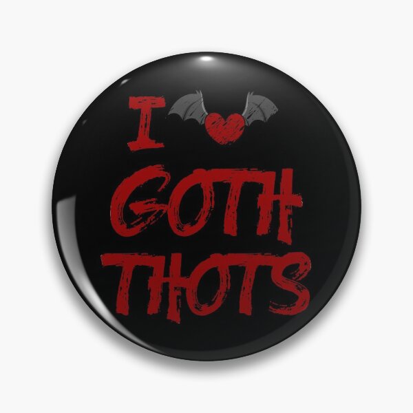 Item preview, I Love Goth Thots Flying Heart Bloody Halloween Design designed and sold by anjanaartz.